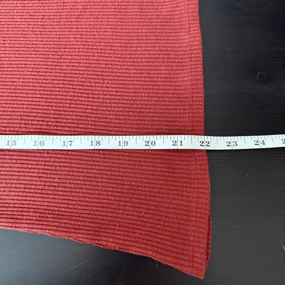 Faherty Top Womens Sz S Rust Red Legend Rib Rosco Turtleneck Long Sleeve - Picture 12 of 12